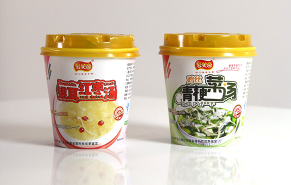 银耳红枣、鸡丝青梗菜